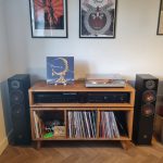 Vinyl Storage Cabinet with Floating Isolation Amp Shelf photo review