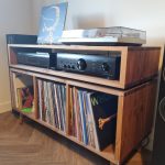 Vinyl Storage Cabinet with Floating Isolation Amp Shelf photo review