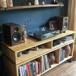 Vinyl Storage Cabinet with Floating Isolation Amp Shelf photo review