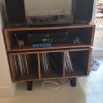 Vinyl Storage Cabinet with Floating Isolation Amp Shelf photo review