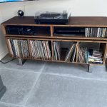 Vinyl Storage Cabinet with Floating Isolation Amp Shelf photo review