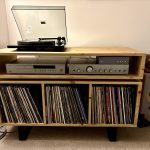 Vinyl Storage Cabinet with Floating Isolation Amp Shelf photo review