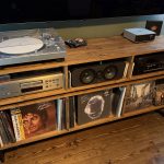 Vinyl Storage Cabinet with Floating Isolation Amp Shelf photo review
