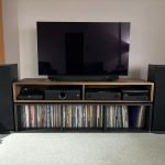 Vinyl Storage Cabinet with Floating Isolation Amp Shelf photo review