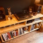 Vinyl Storage Cabinet with Floating Isolation Amp Shelf photo review
