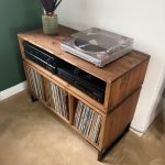 Vinyl Storage Cabinet with Floating Isolation Amp Shelf photo review