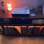 Vinyl Storage Cabinet with Floating Isolation Amp Shelf photo review