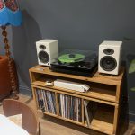 Vinyl Storage Cabinet with Floating Isolation Amp Shelf photo review