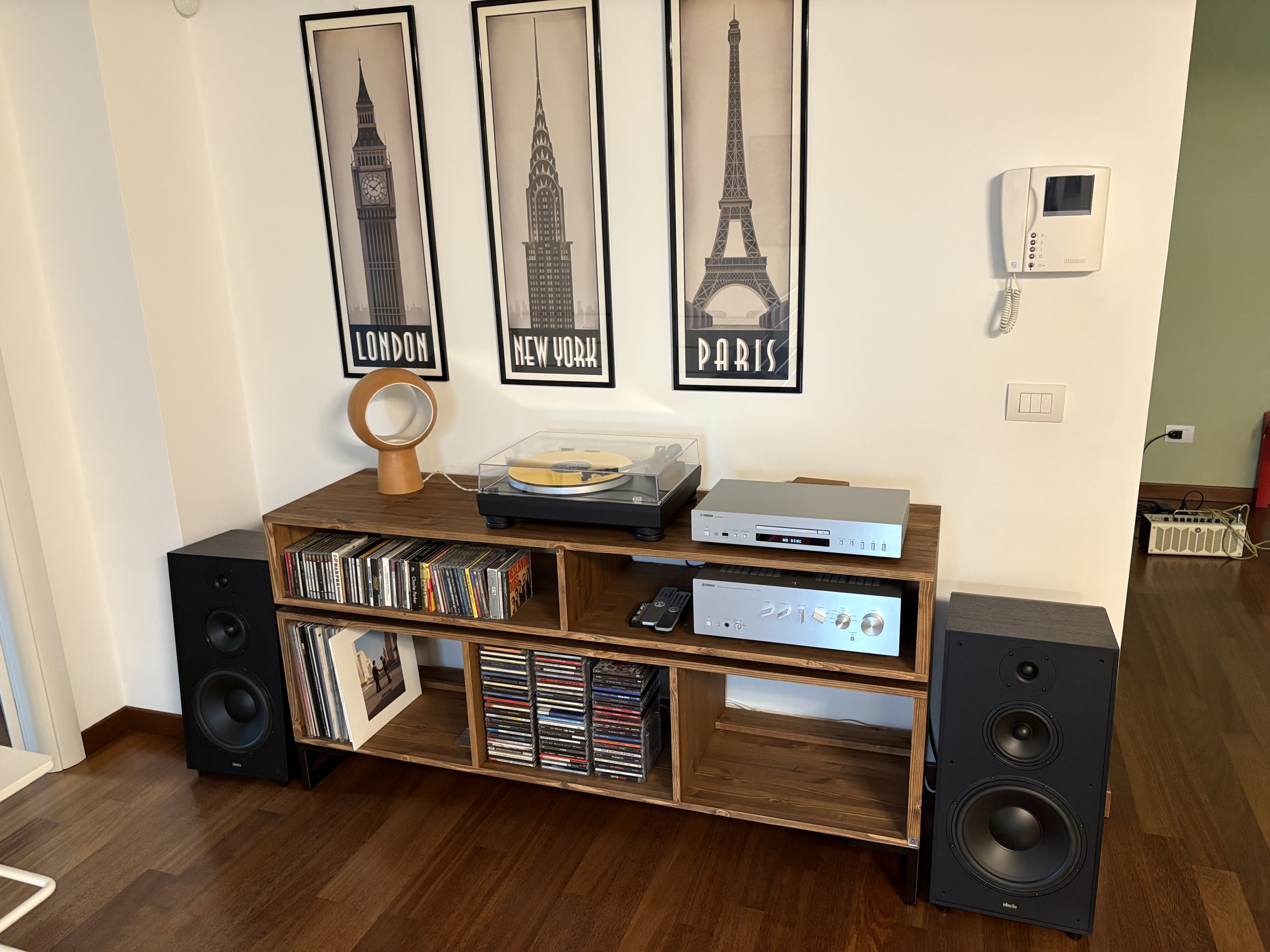 Vinyl Storage Cabinet with Floating Isolation Amp Shelf photo review