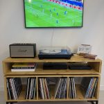 Vinyl Storage Cabinet with Floating Isolation Amp Shelf photo review