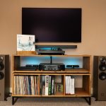 Vinyl Storage Cabinet with Floating Isolation Amp Shelf photo review