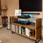 Vinyl Storage Cabinet with Floating Isolation Amp Shelf photo review