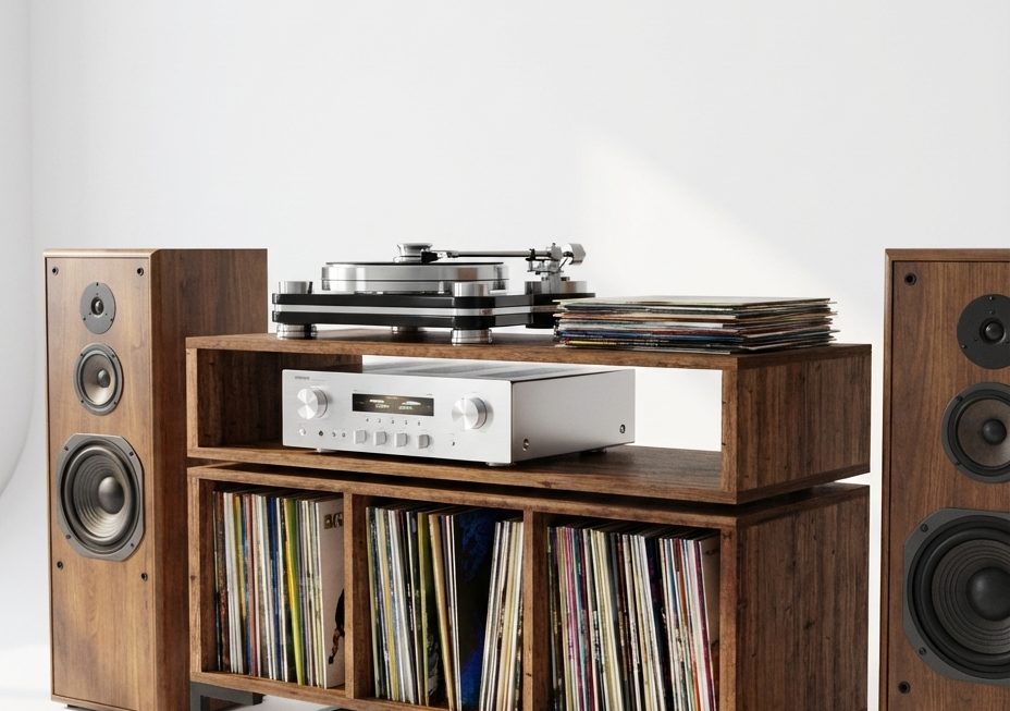 vinyl record cabinet in dark oak vinyl storage