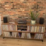 Two Tier DJ Vinyl Storage Cabinet With Component Shelf photo review