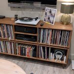 Two Tier DJ Vinyl Storage Cabinet With Component Shelf photo review