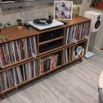 Two Tier DJ Vinyl Storage Cabinet With Component Shelf photo review