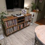 Two Tier DJ Vinyl Storage Cabinet With Component Shelf photo review