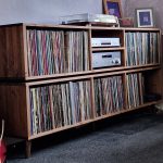 Two Tier DJ Vinyl Storage Cabinet With Component Shelf photo review