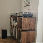 Two Tier DJ Vinyl Storage Cabinet With Component Shelf photo review