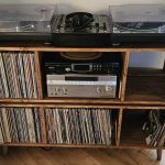 Two Tier DJ Vinyl Storage Cabinet With Component Shelf photo review