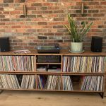 Two Tier DJ Vinyl Storage Cabinet With Component Shelf photo review