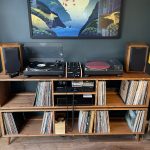 Two Tier DJ Vinyl Storage Cabinet With Component Shelf photo review