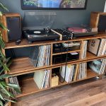 Two Tier DJ Vinyl Storage Cabinet With Component Shelf photo review