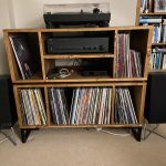 Two Tier DJ Vinyl Storage Cabinet With Component Shelf photo review