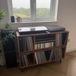 Two Tier DJ Vinyl Storage Cabinet With Component Shelf photo review