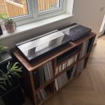 Two Tier DJ Vinyl Storage Cabinet With Component Shelf photo review