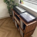 Two Tier DJ Vinyl Storage Cabinet With Component Shelf photo review