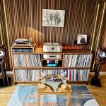 Two Tier DJ Vinyl Storage Cabinet With Component Shelf photo review