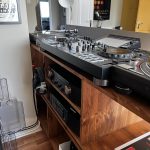 Two Tier DJ Vinyl Storage Cabinet With Component Shelf photo review