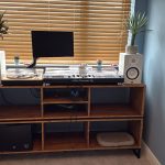 Two Tier DJ Vinyl Storage Cabinet With Component Shelf photo review
