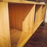 Vinyl Storage Cabinet / TV Media Sideboard with Amp & Component Shelf photo review