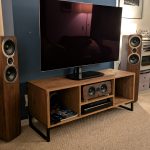 Vinyl Storage Cabinet / TV Media Sideboard with Amp & Component Shelf photo review