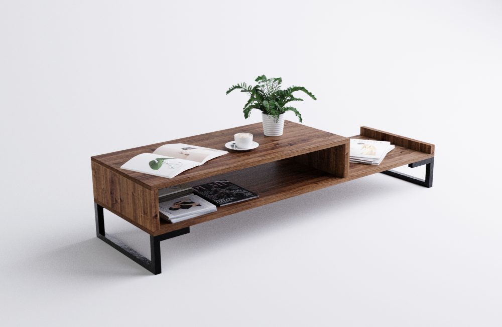 Malmö Coffee Table With Magazine Shelf