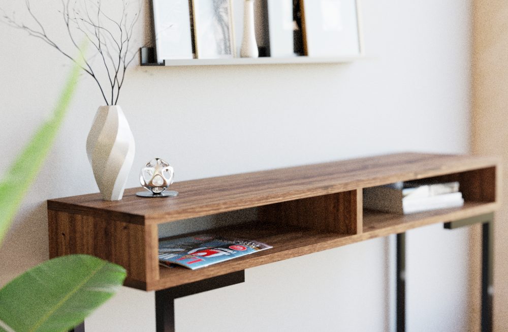 dark oak console plant 3