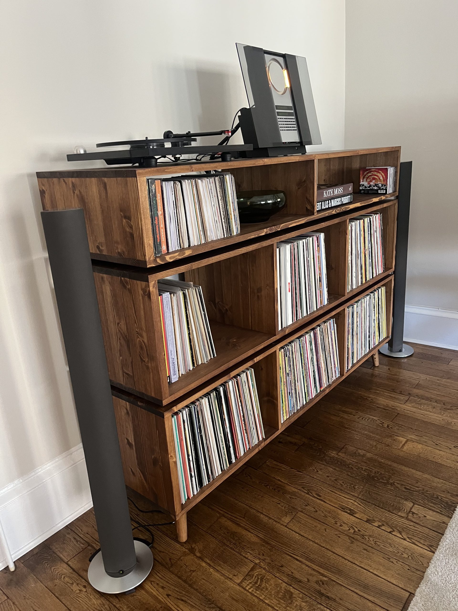 3 Tier Vinyl Storage Cabinet With Isolation Amp Shelf photo review
