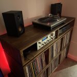 3 Tier Vinyl Storage Cabinet With Isolation Amp Shelf photo review