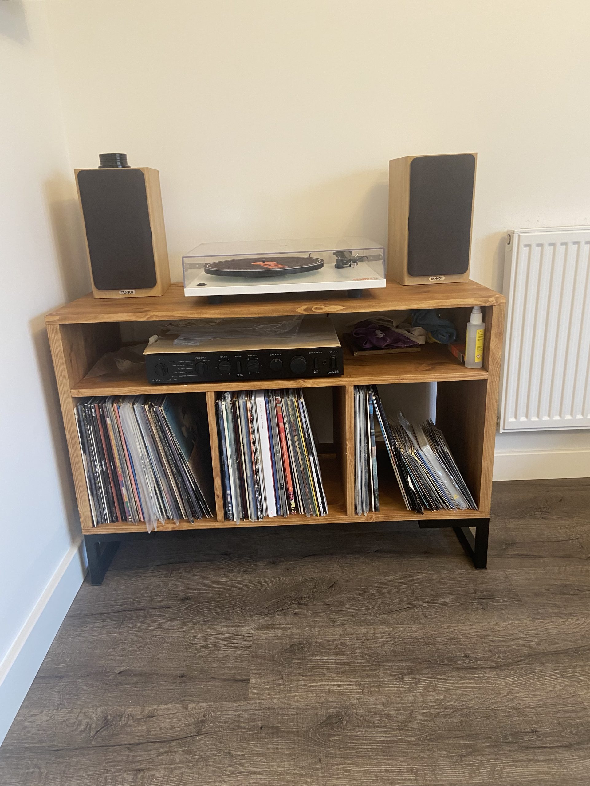Vinyl Storage Cabinet With Amp Shelf photo review