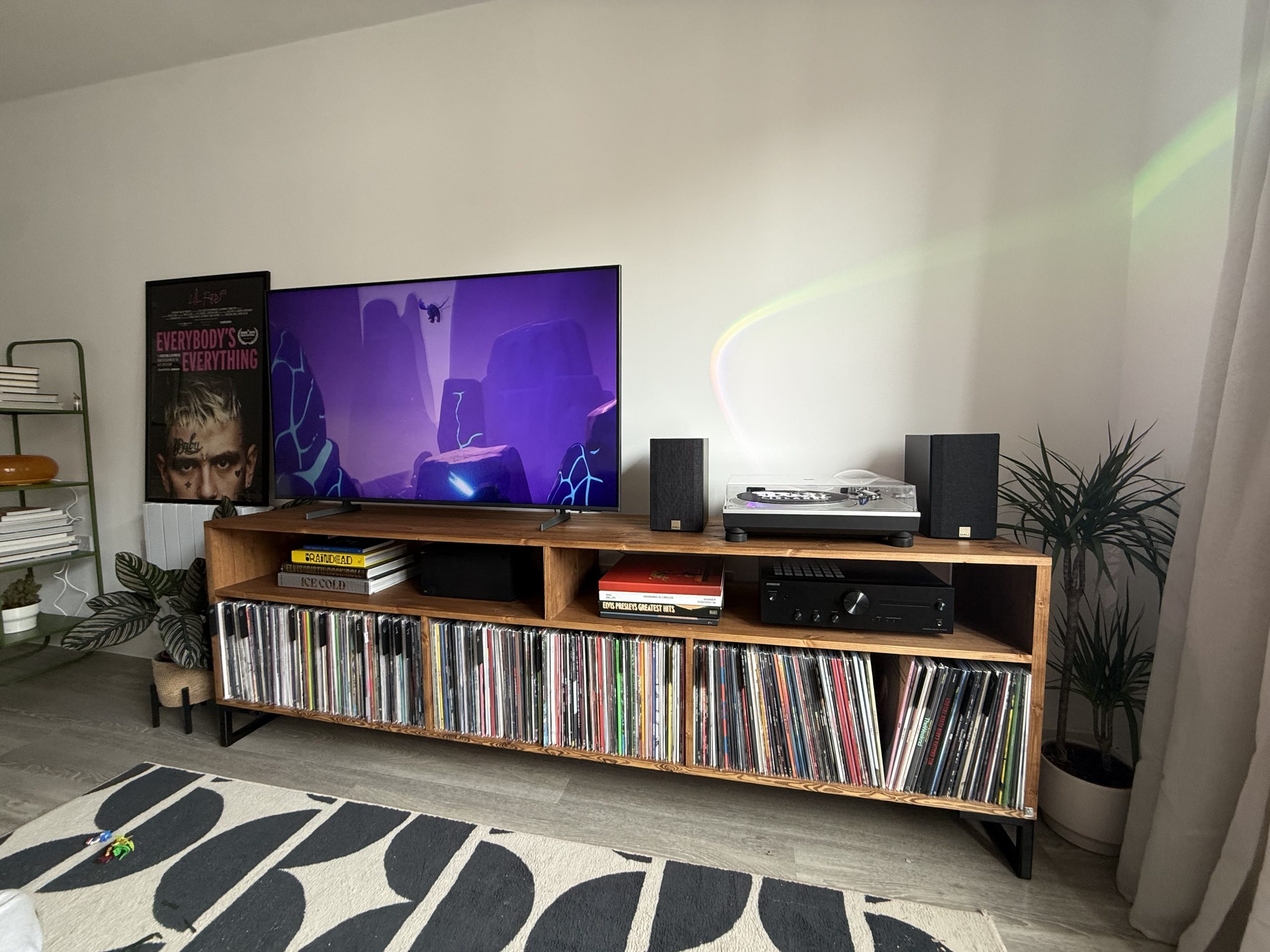 Vinyl Storage Cabinet With Amp Shelf photo review