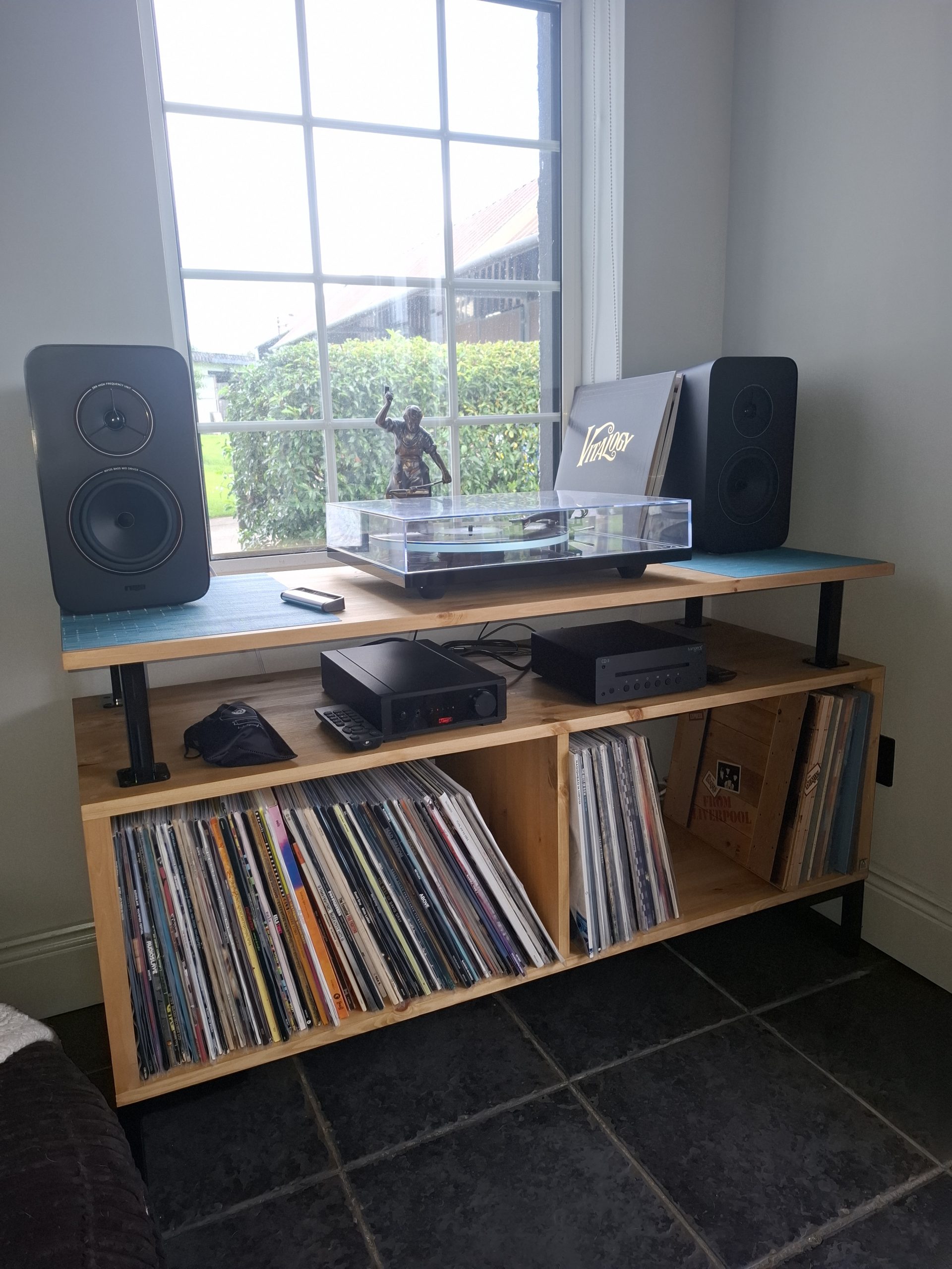 Kolstad Vinyl Storage Cabinet With Isolation Deck photo review