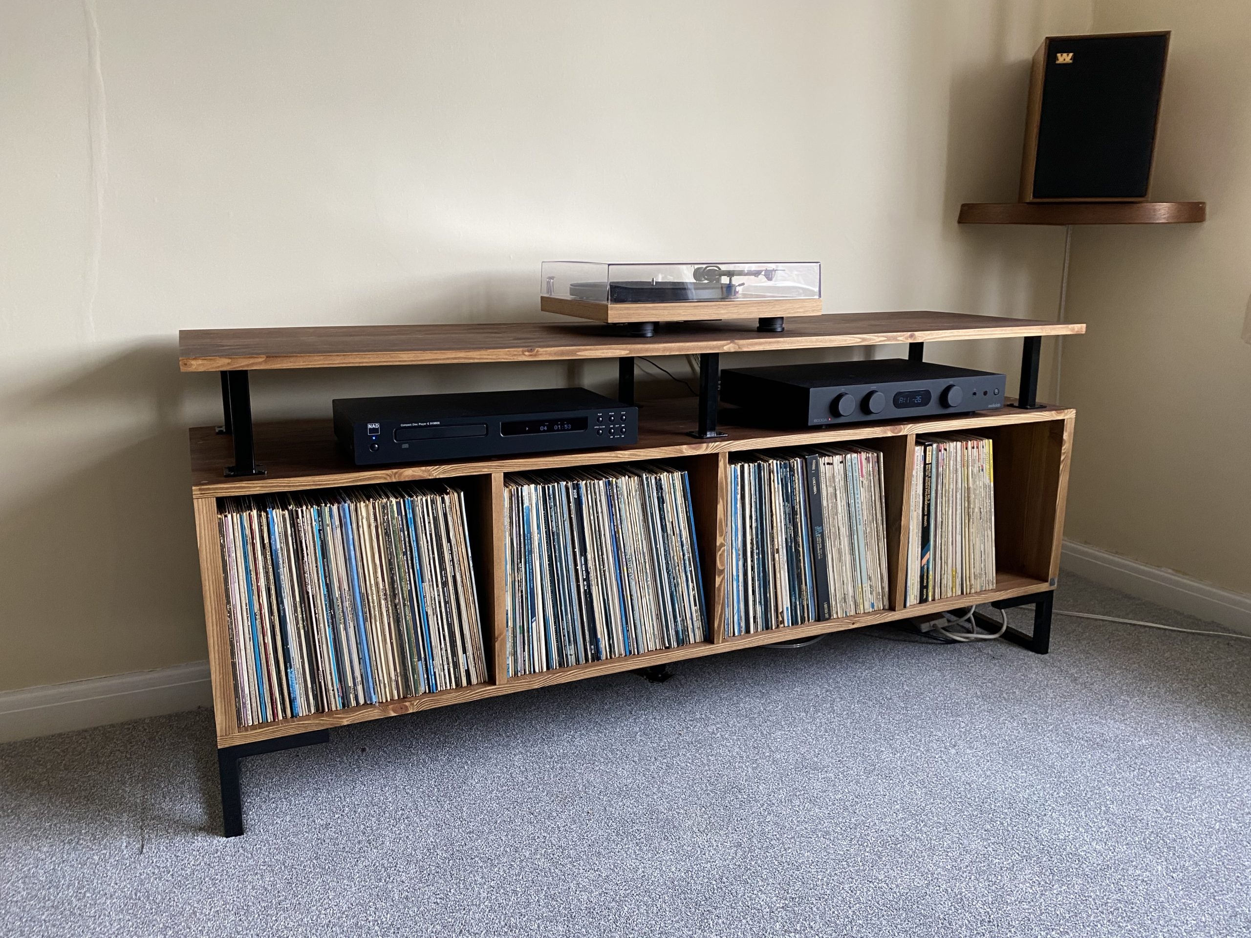 Kolstad Vinyl Storage Cabinet With Isolation Deck photo review