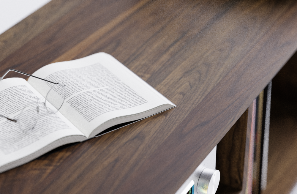 American Black Walnut Vinyl Record Cabinet