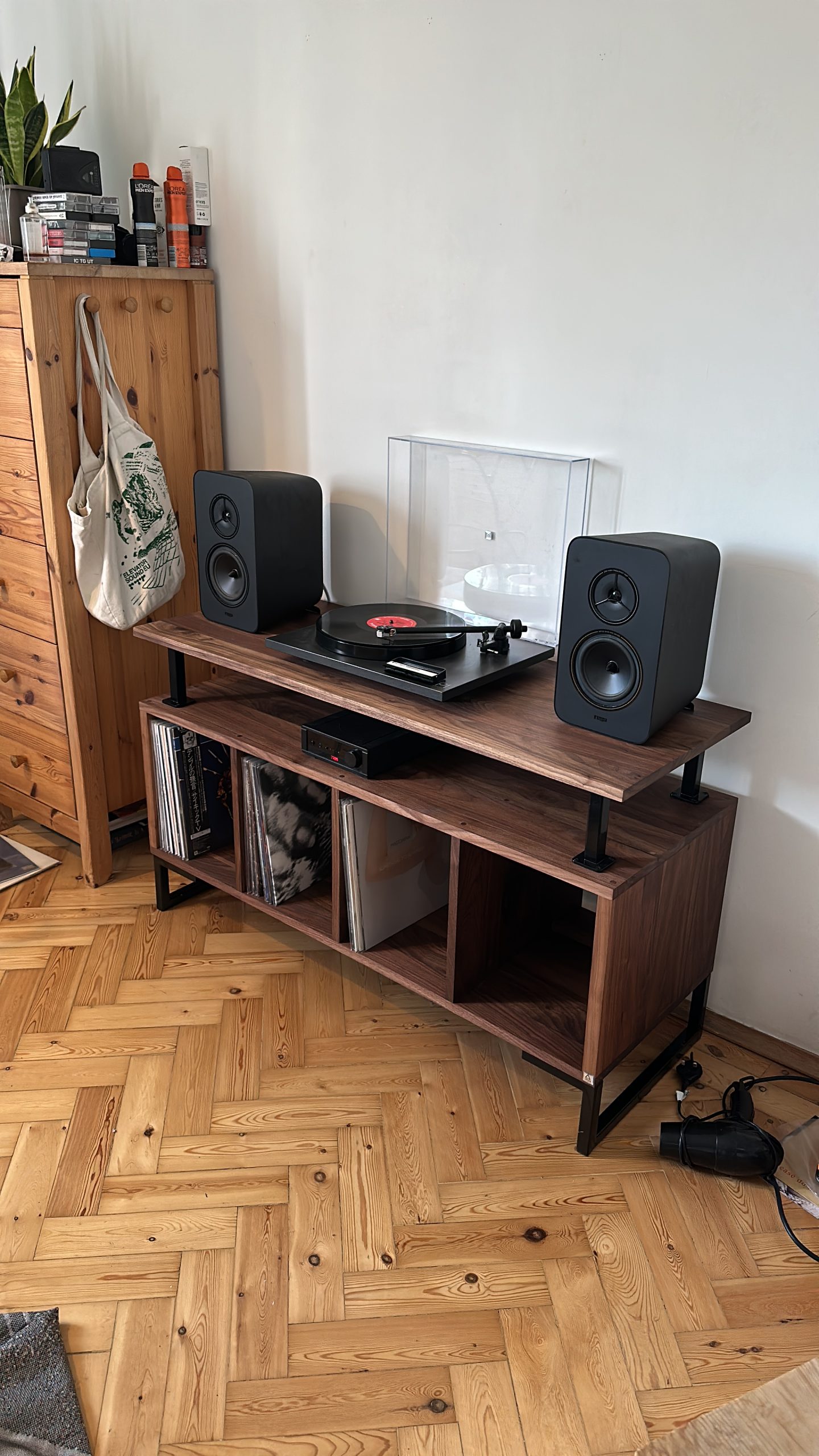 Kolstad Vinyl Storage Cabinet - American Black Walnut photo review