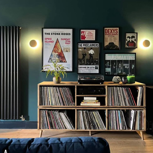 Two Tier DJ Vinyl Storage Cabinet With Component Shelf photo review