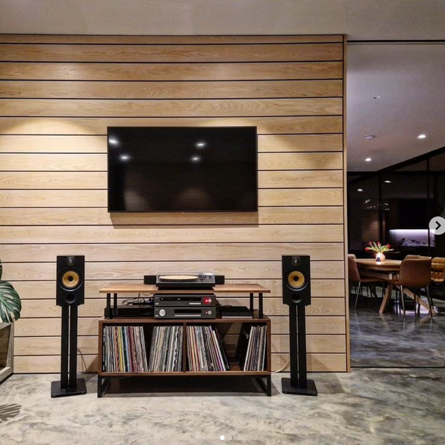 Kolstad Vinyl Storage Cabinet - American Black Walnut photo review