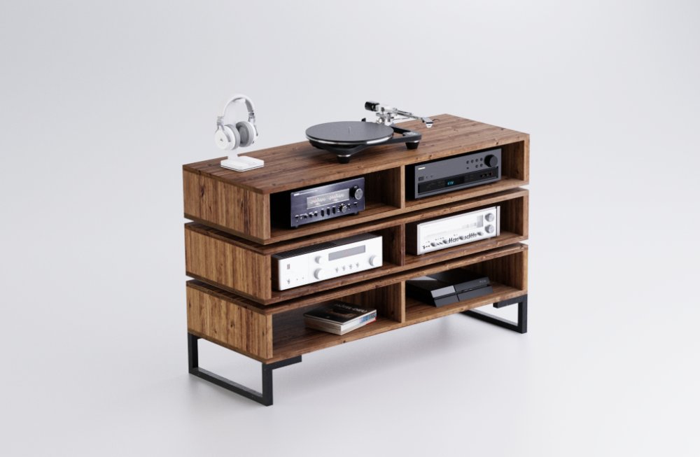 Karlstad 6 Space Amp Rack - Hifi Rack