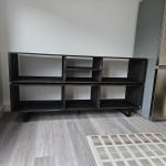BLACK EDITION Two Tier DJ Vinyl Storage Cabinet With Component Shelf photo review